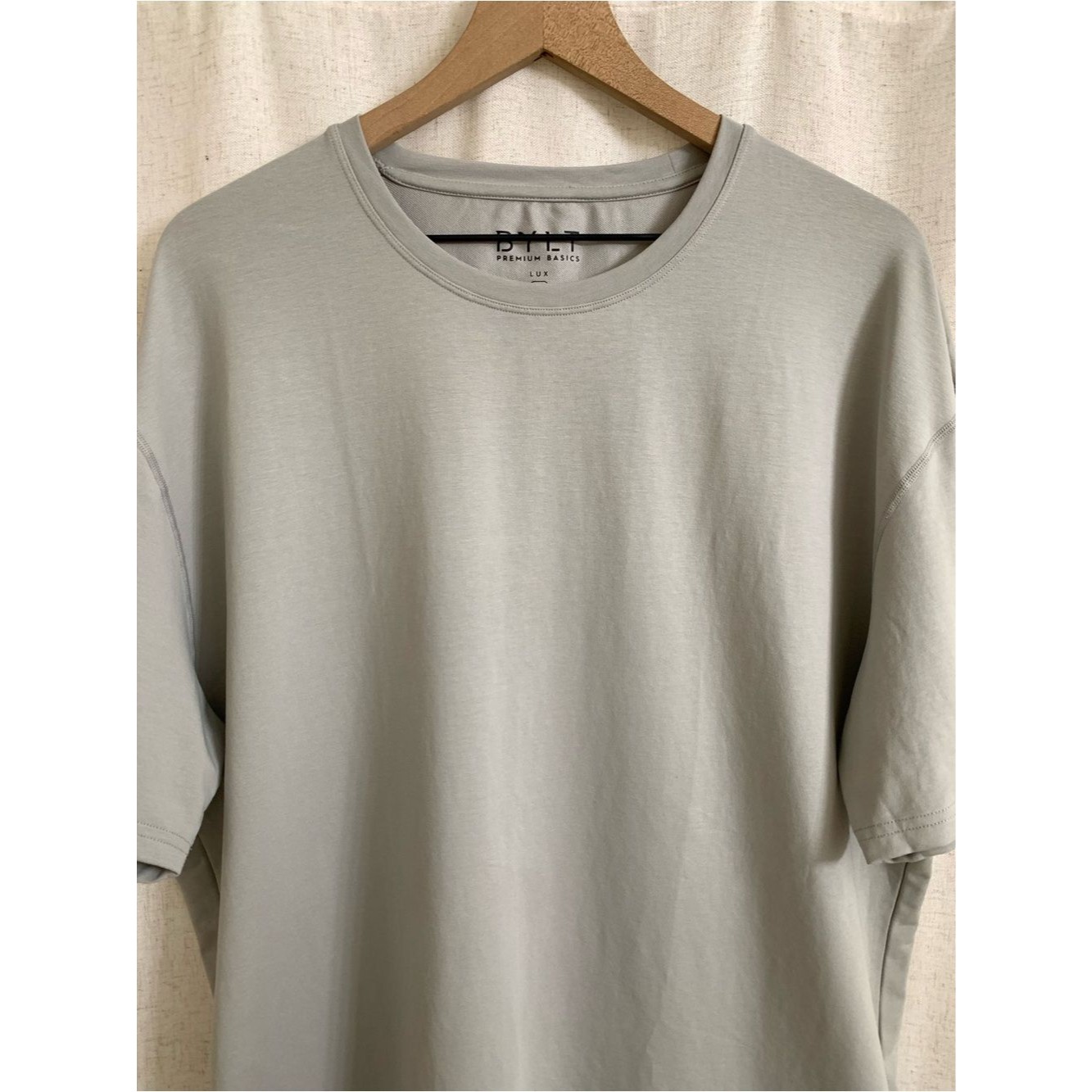 Bylt Premium Basics Lux Short Sleeve Crewneck T-Shirt Light Gray Storm Xxl — image 2 of 8